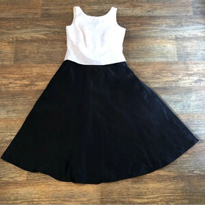 Arianna by Rachel Kaye Dress Black & Ivory With Pearls